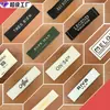 Etiqueta Tejida Personalizada Etiqueta de Cuello Satinada de Alta Densidad de Moda Marca Registrada de Gama Alta Personalizada Etiqueta de Talla para Camiseta Camisa de Mujer