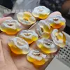 Colgante de paz de calcedonia color hielo, amuleto de paz de calcedonia "Yikou Tang", candado de nube auspiciosa en forma de calabaza, colgante de jade de zorro