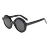 Gafas de sol con montura redonda retro de moda moderna para mujer, transfronterizas, europeas y americanas, que combinan con todo, para sesiones de fotos callejeras de moda en Internet.
