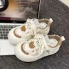 Sapatos Loafers Chunky de Nicho Originais para Mulheres, Novo Estilo Primavera 2026, Tênis Brancos Versáteis da Moda para Estudantes, Sapatos com Solado Grosso