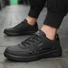 Zapatos de hombre transfronterizos primavera casual zapatos deportivos zapatos con panel de cuero 2024 de caña baja para hombre talla grande zapatos casuales 47 48