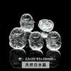 Jingdian joyería cristal natural zorro de nueve colas zorro redondo colgante de marca accesorios de joyería diy talla Seiko venta al por mayor