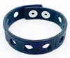 Suministro puntual correa de muñeca de silicona pulsera de silicona pulsera pulsera 18 cm de largo 20 colores opcionales