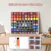 Prateleira de Armazenamento de Tintas Amazon Grande Capacidade Montada na Parede Prateleira de Tintas para Artesanato Prateleira de Armazenamento de Frascos de Tinta Prateleira de Mesa para Tintas a Óleo