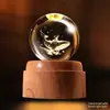Luz Noturna de Planeta com Bola de Cristal Giratória Enfeites Criativos para Mesa Artesanato Feng Shui Presentes para Professores Novos Produtos Transfronteiriços
