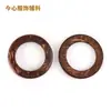 Al por mayor Spot hebilla de cáscara de coco natural anillo de coco círculo otros accesorios de joyería hechos a mano DIY anillo de madera