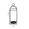 Ornamento de Suporte de Vela de Ferro Minimalista Estilo Europeu, Bandeja para Velas, Base de Suporte de Vela para Mesa de Jantar Romântica, Decoração Criativa para Casa para Uso Doméstico