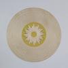 Jogo Americano Redondo Sombreado Espigas de Trigo PVC Bronzeado Estilo Europeu Luxo Leve Hotel Decorativo Impermeável Antiderrapante À Prova de Óleo Isolamento Térmico Tapete de Mesa
