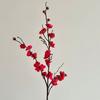 Simulação galhos de flor de ameixeira flor de wintersweet plástico buquê falso decoração chinesa para casa decoração de vaso para sala de estar atacado de fábrica