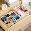 Caja de almacenamiento para ropa interior y panties, organizador de armario para el hogar montado en la pared para calcetines y medias, estante de almacenamiento colgante