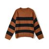 Venta al por mayor Amazon 2023 otoño e invierno ropa de mujer Nuevo suéter de punto holgado a rayas de color contrastante que combina con todo Z2789