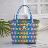 Tailandia Chiang Mai Bolsa Cesta de Verduras Bolsa Dopamina Tejida a Mano Bolsa de Compras de Gran Capacidad Bolso de Mano para Dama Viajera