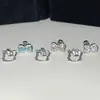 Lindos y Compactos Aretes de Lazo Hello Kitty Completamente Incrustados con Diamantes, Diseño de Nicho Fresco y Dulce, Aretes Simples y Versátiles
