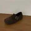 Zapatos tipo Birkenstock de Felpa Estilo Bosque Retro para Mujer Otoño e Invierno 2025 Nuevos Zapatos tipo Mocasín Planos Suaves con Bolsa Suave