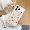 Funda de teléfono de gato de dibujos animados dulce adecuada para Apple 18pm, iPhone 17, alto valor estético, 16 funda blanda, 15 anti-caídas acabado brillante