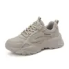 Nuevos zapatos de mujer con plataforma gruesa de Bai Zhenhe, dad shoes, nuevas zapatillas de malla transpirables, versátiles y casuales para correr para mujer, cómodos