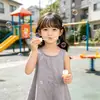 Ropa Nueva de Verano para Niños, Vestidos para Niñas, Vestidos Chaleco, Vestidos de Princesa sin Mangas para Niños, Vestidos de Tirantes, Ropa de Abrigo para Bebés