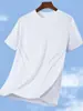 Camiseta de Manga Corta para Hombre Verano Ajustada Versátil Capa Base Media Manga Juvenil Secado Rápido Malla Seda de Hielo Top