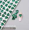 Joias de Diamante para Nail Art de Beleza Diamante de Formato Especial Diamante K9 Novo Super Brilhante Verde Esmeralda Quadrado Gordo Oval Ponta de Gota d'Água