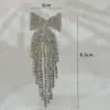 Joias de noiva europeias e americanas corrente de garra laço franja brincos novo strass sapato de salto sapato bolsa acessórios decorativos DIY