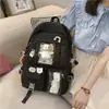 Mochila feminina novo estilo, versão coreana, para alunos do ensino fundamental e médio, fashion, moderna, fofa, de desenho animado, mochila fresca e estilosa