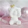Oso de Confesión de Amor Red de Internet Adornos Decorativos para Pastel de Amor Luz Roja del Día de San Valentín Enchufe para Hornear Vestido