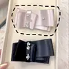 Pinza para el Cabello con Lazo de Satén para Mujer con Decoración de Pedrería, Diseño de Nicho de Alta Gama, Pinza de Primavera Moderna y Elegante, Modelo Nuevo