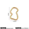 Acero Inoxidable Chapado en Oro de 18K, Accesorios Geométricos Huecos con Forma de Rayo para Pendientes, Collares y Colgantes Hechos a Mano