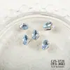 Decoraciones Brillantes para Uñas con Acabado, con Pedrería de Cristal de Alta Calidad con Forma de Huevo de Paloma, Pedrería con Forma de Azúcar Hielo y Pequeños Accesorios para Uñas Portátiles
