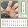 Use unha on-line celebridade ins manicure unha falsa patch cor mudando pêssego diamante decoração ponto diamante destacável dança noiva manicure