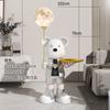 Oso violento famoso en internet lámpara lunar grande de aterrizaje adornos de almacenamiento sala de estar mueble de TV junto al sofá regalo de inauguración de la casa