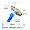 Válvula de Três Vias de Entrada para Purificador de Água, Conector Universal de Torneira com Interruptor de Bola 4 Pontos para 2/3 Pontos, Acessórios