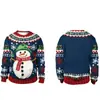 Nuevo suéter de cuello redondo con estampado digital 3D 2024 suéter navideño transfronterizo de Amazon suéter de manga larga para hombre y mujer