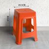 Taburete de plástico extra grueso, moderno, sencillo, grueso, para el hogar, estilo nórdico, silla duradera, taburete alto cuadrado, banco moderno simple