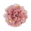Rollo de lunares florales de alto brillo de 10 cm, adornos de mascota de gasa de lunares, tocado de flor para niños, flor, 32 colores en stock