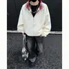 Chaqueta de algodón con retazos a cuadros transfronteriza 2026, unisex, otoño/invierno, diseño retro, sin capucha, solapa estilo americano, estilo para parejas