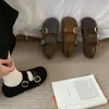 Zapatos Mary Jane de Mujer Otoño 2026 Estilo Nuevo con Aumento Oculto de Altura, Suela Suave, Zapatos Cómodos de un Solo Color