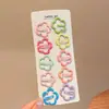 Pinza para el Cabello de Estrella con Puntos de Colores Dopamina, Pinza Lateral, Pinza Bb, Pinza Pequeña Linda para Niños y Bebés