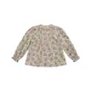 Em Estoque Outono Lou Novo Retro Francês Design de Nicho Manga Longa Algodão Puro Fofo Blusa Top para Meninas