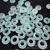 Azul Celeste Cor Congelada 14x5mm Anéis em Formato de Rosca Atacado Jade Acessórios para Joias DIY Brincos Contas de Ábaco Peças
