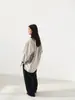 Love and Nancy Trece Líneas 2026 Otoño Estilo Coreano Algodón Puro Bolsillo de Parche Ropa de Trabajo Corte Holgado Camisa de Manga Larga para Mujer 04703