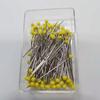 Alfinetes de Posicionamento de Vidro Colorido Corte Vertical de Roupas DIY Artesanal Alfinetes Perolados 38mm Decoração de Buquê Alfinetes Fixos