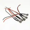 Lámpara súper brillante cuentas LED diodo emisor de luz indicador agujero de luz 6MM con portalámparas de alambre 3V5V6V12V24V220V