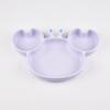 Plato de Cena para Niños Set de Vajilla para Alimentar Bol para Comida de Bebé Ventosa Silicona de Grado Alimenticio Vajilla Infantil