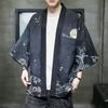 Verano 2023 Nuevo Estilo Chino Moda para Hombre Cárdigan Hanfu Crane Xianglu para Hombre Estilo Japonés Talla Grande Bata