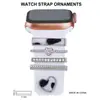 Adecuado para hebilla de Apple Watch Correa de silicona con banda de reloj incrustada de diamantes Hebilla de pasador de diseño original para iWatch
