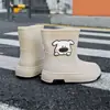 Botas de Lluvia de Moda Transfronterizas para Mujer, Suelas Suaves, Cómodas y Lindas, Zapatos de Agua Versátiles para Usar al Aire Libre, Zapatos Antideslizantes para Cocina, Zapatos Impermeables para Lavar el Coche