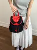 Mochila de Verano Transfronteriza Color Contraste Dopamina Bolso de Mujer para Viajar Ligero al Aire Libre Mochila de Dibujos Animados para Niña Mochila Escolar Linda