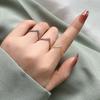 Nuevo anillo cruzado de diamante micro CNC en forma de V 2023 para mujer de acero de titanio diseño avanzado no se decolora anillo para dedo índice