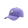 Gorra de Béisbol Casual de Moda Nueva con Forma de R, Gorra de Moda con Letras, Transpirable para Senderismo, Mismo Estilo que las Celebridades de Internet